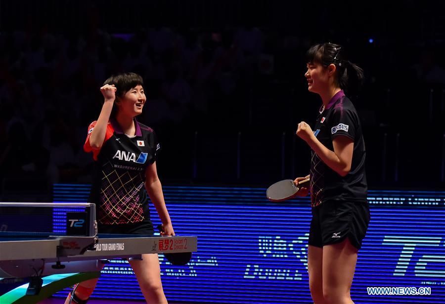Japan wins women's doubles at Qatar ITTF World Tour
