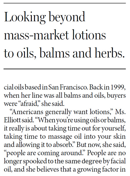 Simpler cosmetics, modest promises