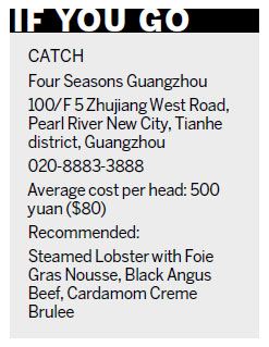 A brilliant catch at a sky-high destination