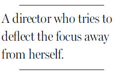 Just as enigmatic as her new film