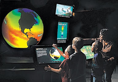 Digital globes for earth study