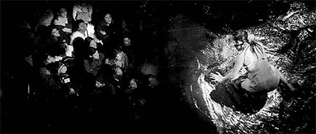 Swimming through the sky, dancing down to earth