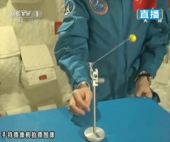 太空授課第二個項目：太空單擺運動