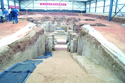 北京房山唐代劉濟墓有新發現 墓道發現兩層壁畫