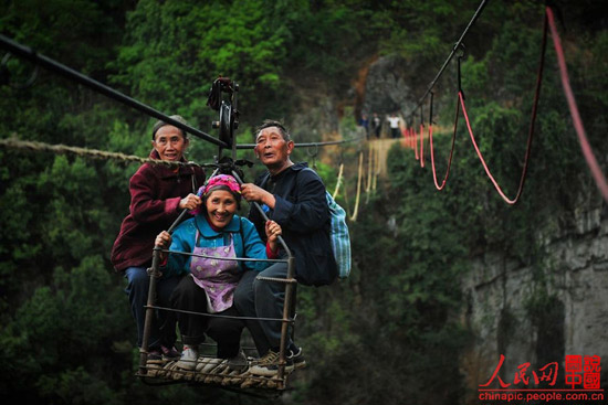 A visit to the 'Ropeway Village' in Guizhou