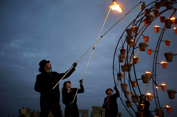 Fire Garden display in Salisbury