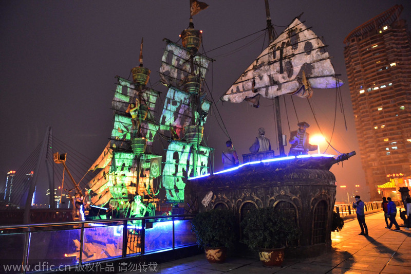 Ancient Chongqing buildings a resemblance to Hayao Miyazaki movie scenes