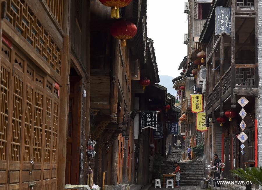 Scenery of Gongtan ancient town nowadays