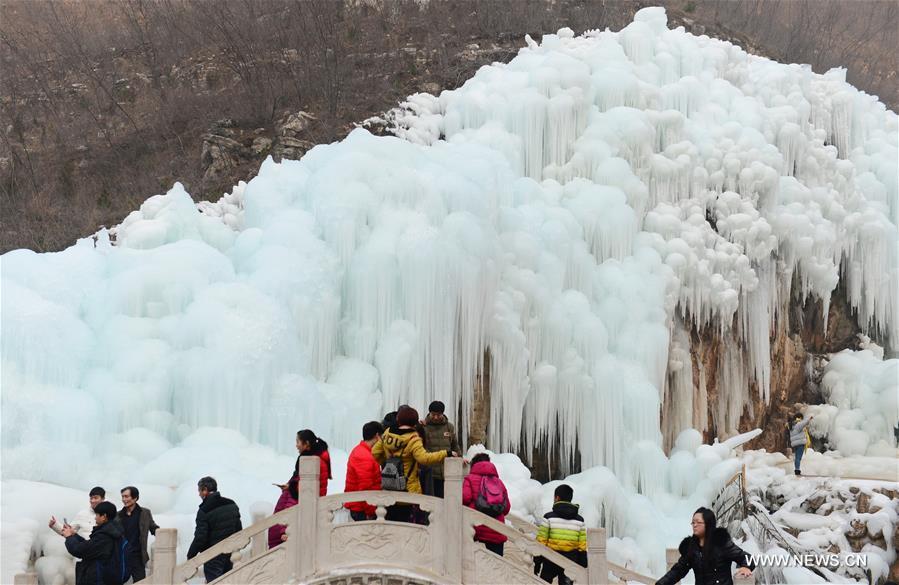 Frozen waterfall: magic from nature
