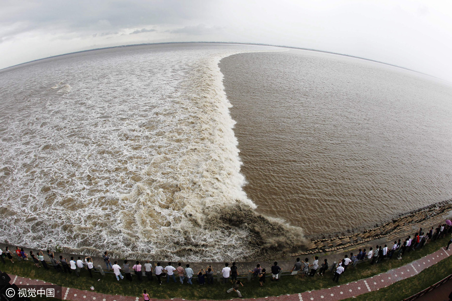 Meet Hangzhou's annual Qiantang River tidal bore