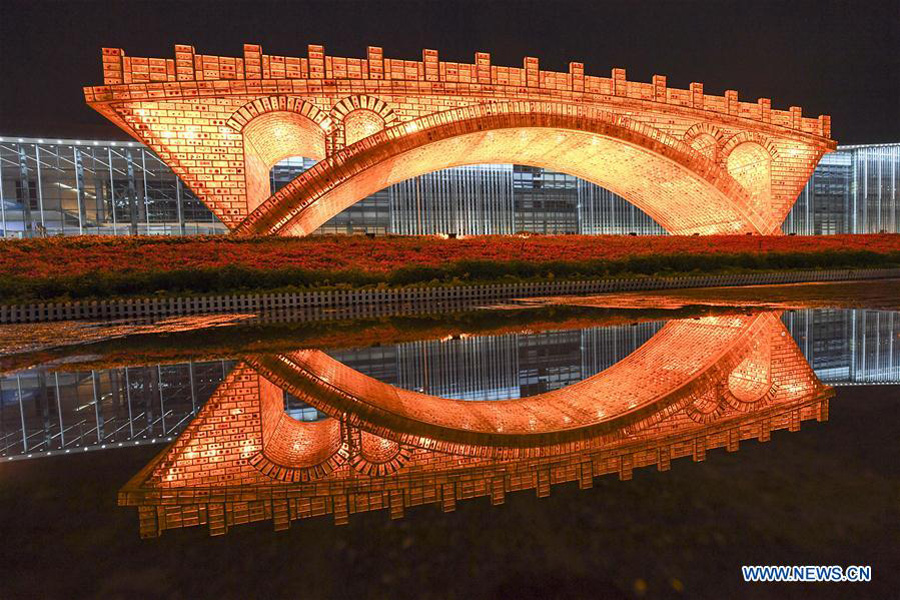 Golden Bridge on Silk Road structure constructed in Beijing