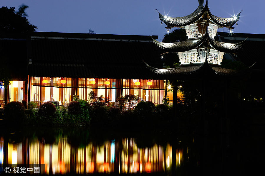 Picturesque Hangzhou in summer
