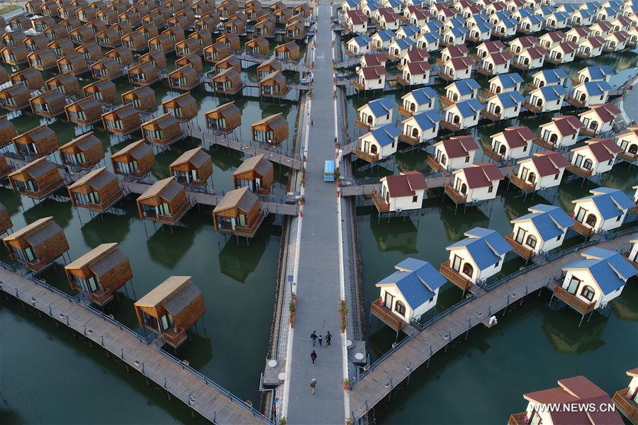 Scenery of Yuetuo Island in Tangshan, China's Hebei