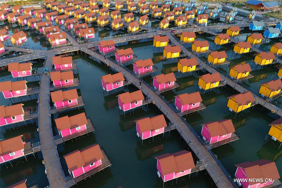 Scenery of Yuetuo Island in Tangshan, China's Hebei