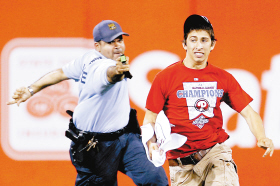 美職棒大聯盟現驚人暴力 警察開槍擊暈球迷