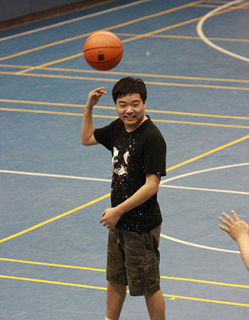 丁俊暉打籃球狂飆三分