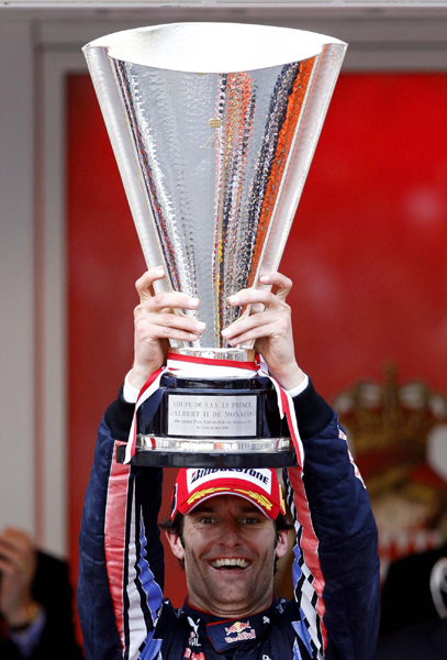 F1摩納哥站：韋伯奪冠 巴頓引擎爆缸被迫退賽