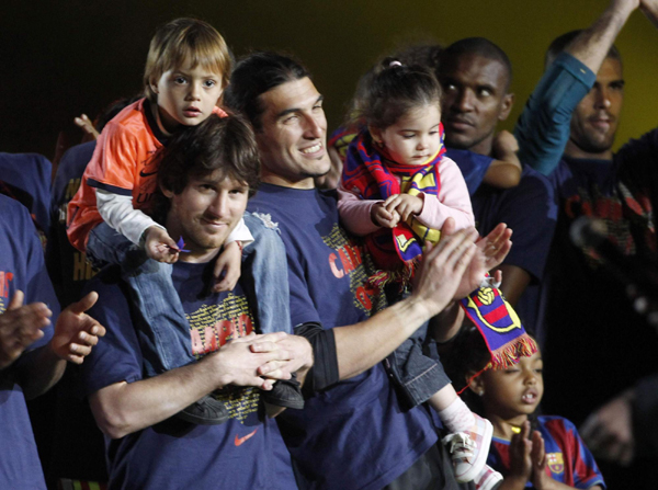 西甲：梅西榮膺最佳射手 巴薩4:0創紀錄奪冠