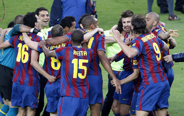 西甲：梅西榮膺最佳射手 巴薩4:0創紀錄奪冠