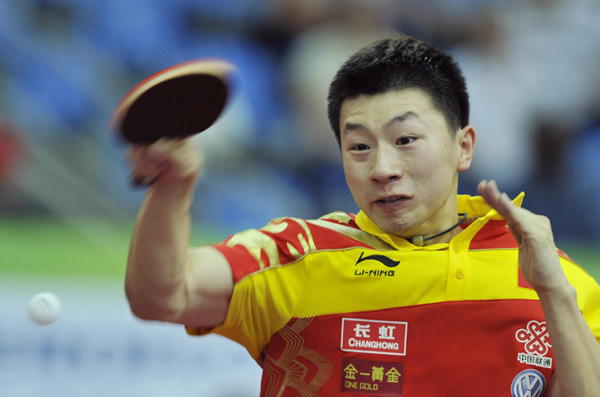 世乒賽：馬琳王皓當(dāng)看客 男乒3:0法國(guó)開(kāi)門(mén)紅