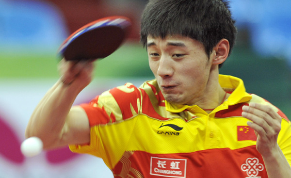 世乒賽：馬琳王皓當(dāng)看客 男乒3:0法國(guó)開(kāi)門(mén)紅