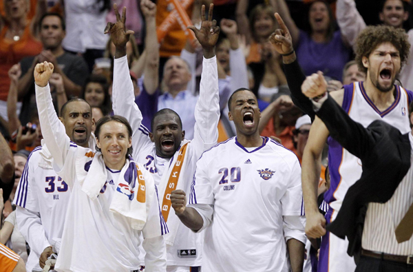 NBA：替補發(fā)威貢獻54分 太陽勝湖人扳成2:2