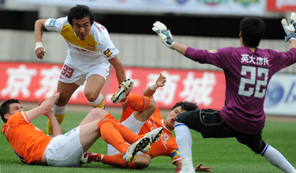 中超：國安五輪不勝 魯能遭遇首敗
