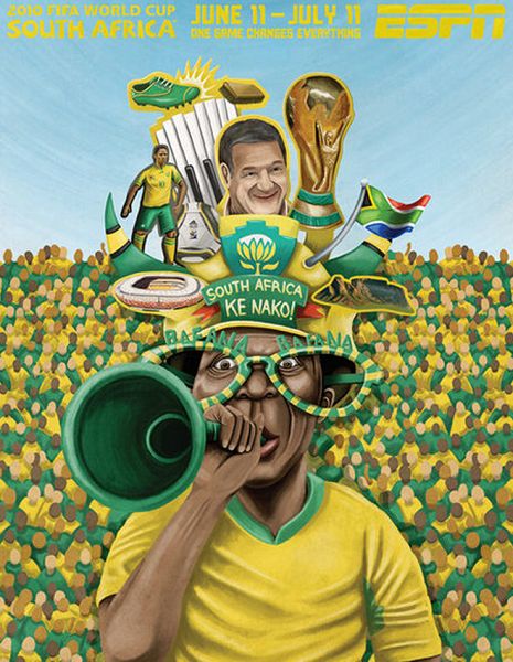 世界杯32強(qiáng)手繪海報(bào)