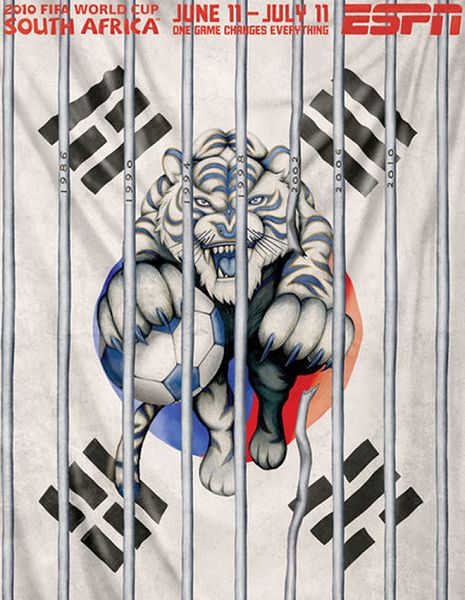 世界杯32強手繪海報