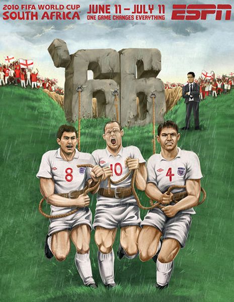 世界杯32強手繪海報