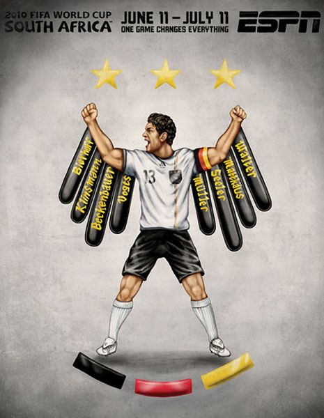 世界杯32強(qiáng)手繪海報(bào)