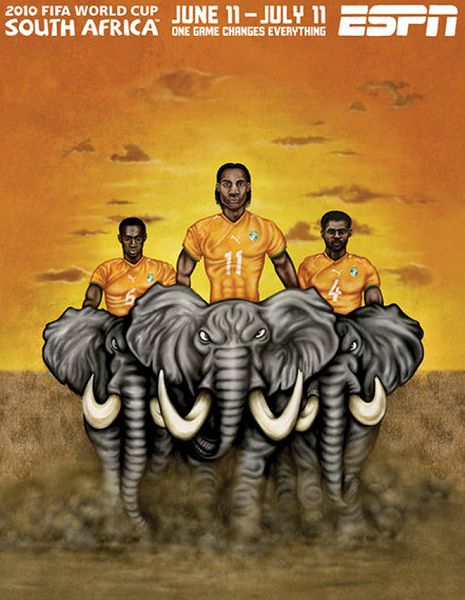 世界杯32強(qiáng)手繪海報(bào)