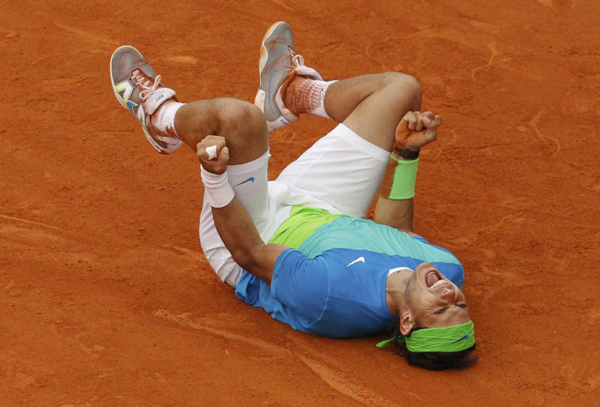 法網：納達爾直落三盤輕取索德林 五捧火槍手杯