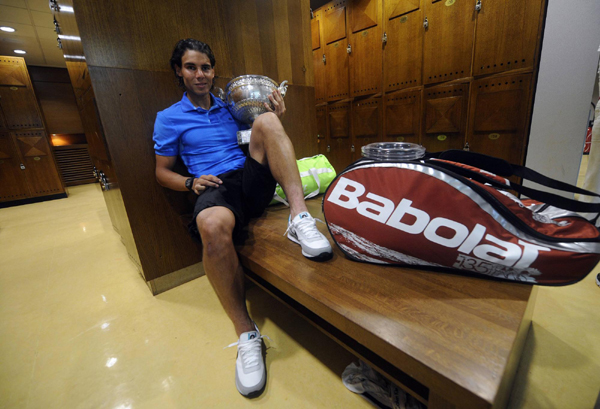 法網：納達爾直落三盤輕取索德林 五捧火槍手杯