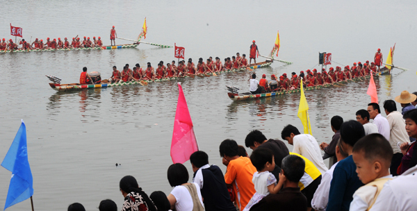 迎端午 瀏陽河上賽龍舟