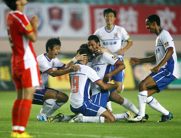 中超：申花遇阻不敵陜西 魯能大勝歸次席