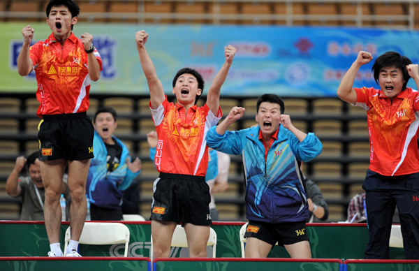 乒超：朱世爀驚艷逆轉 魯能成就首個“雙冠王”