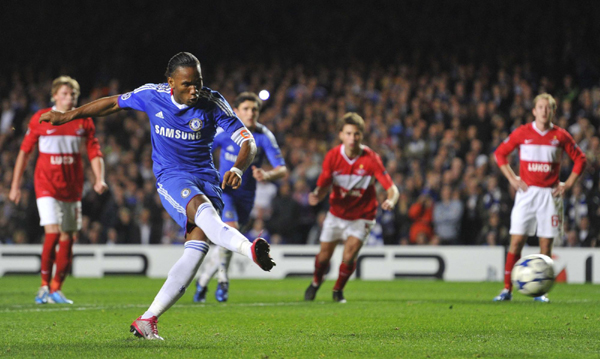 歐冠：德羅巴傳射 切爾西4:1全勝提前出線