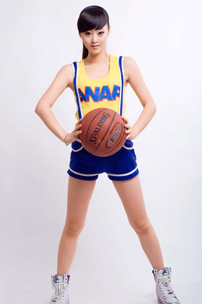 籃球寶貝青春靚麗寫真助威亞運