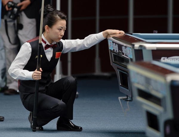 美式九球上演中韓“美女大戰”