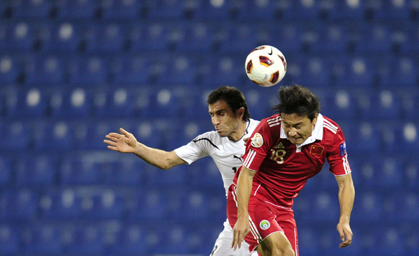 亞洲杯：中國隊2:2戰平烏茲別克斯坦隊無緣八強