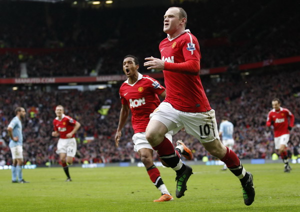 英超：魯尼超級世界波絕殺納尼傳射 曼聯(lián)2:1勝曼城