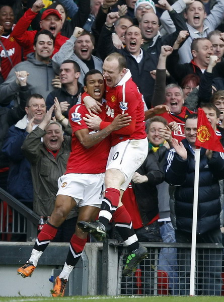 英超：魯尼超級世界波絕殺納尼傳射 曼聯2:1勝曼城