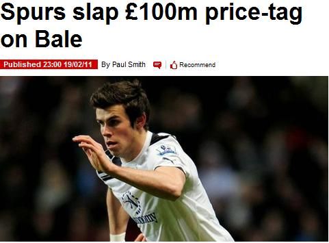 曼聯(lián)引援遭阻 熱刺為吉格斯接班人標(biāo)價1億