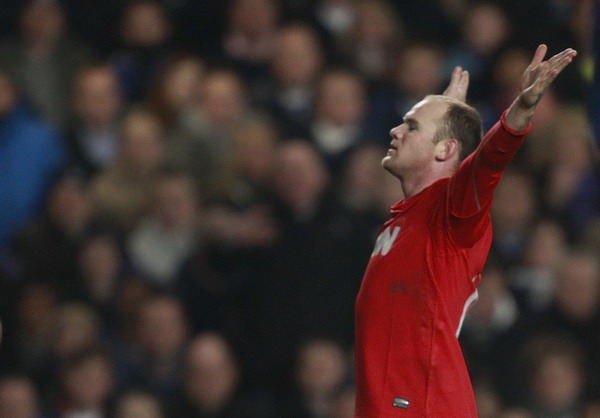 英超：切爾西2：1逆轉曼聯 魯尼建功蘭帕德點殺