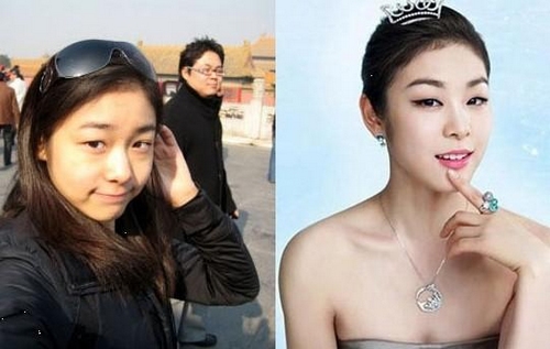 體壇大美女妝前妝后對比