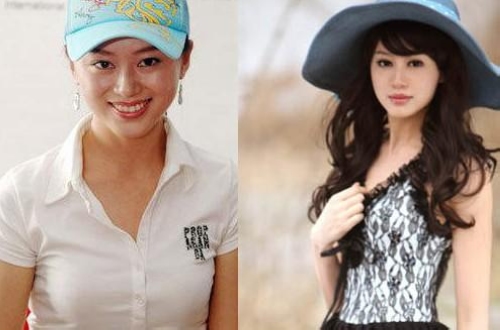 體壇大美女妝前妝后對比