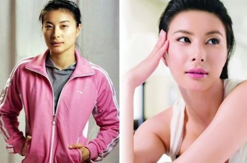 體壇大美女妝前妝后對比