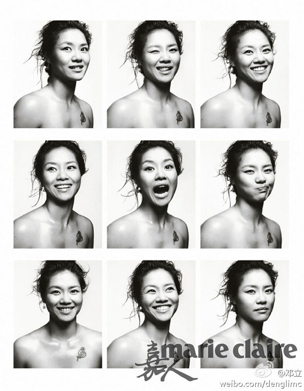 李娜為雜志拍攝寫真