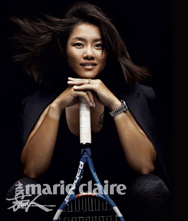 李娜為雜志拍攝寫真